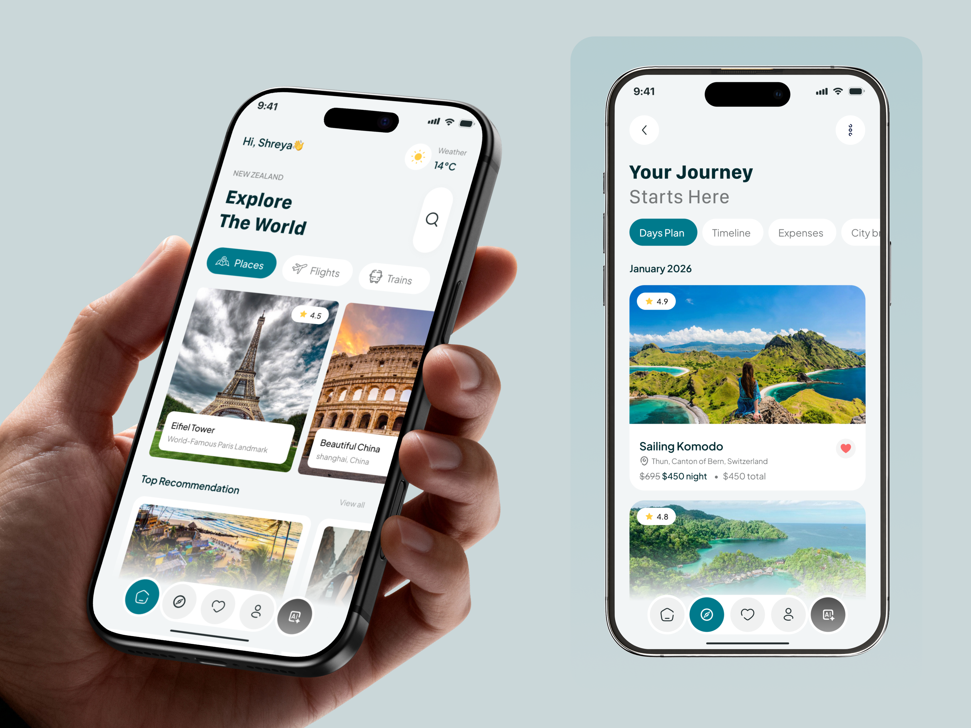 ExploreX — Travel Booking Mobile App adventureapp appdesign appui bookingapp dailyui explorerapp figmadesign interfacedesign mobileapp mobileui productdesign tourismapp travelapp traveldesign tripplanner uidesign uiux userinterface uxdesign visualdesign