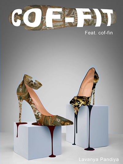 COFFIT- coffin fits your toes graphic design