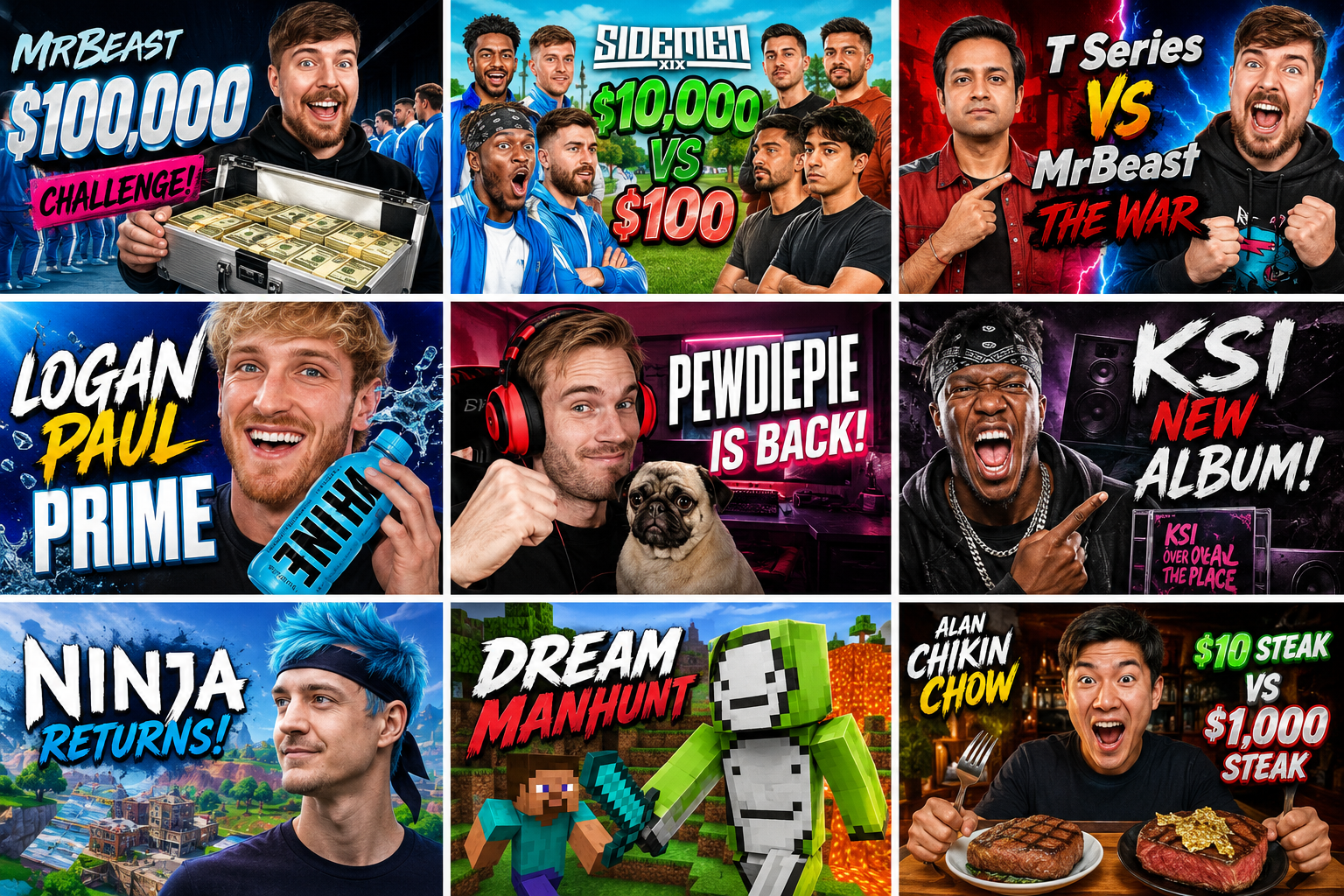 YouTube Thumbnail Design Exploration branding content creator creator branding entertainment design gurufox influencer ksi logan paul mrbeast ninja pewdiepie social media design thegurufox thumbnail design thumbnails viral content youtube youtube design youtube thumbnail youtubecreator