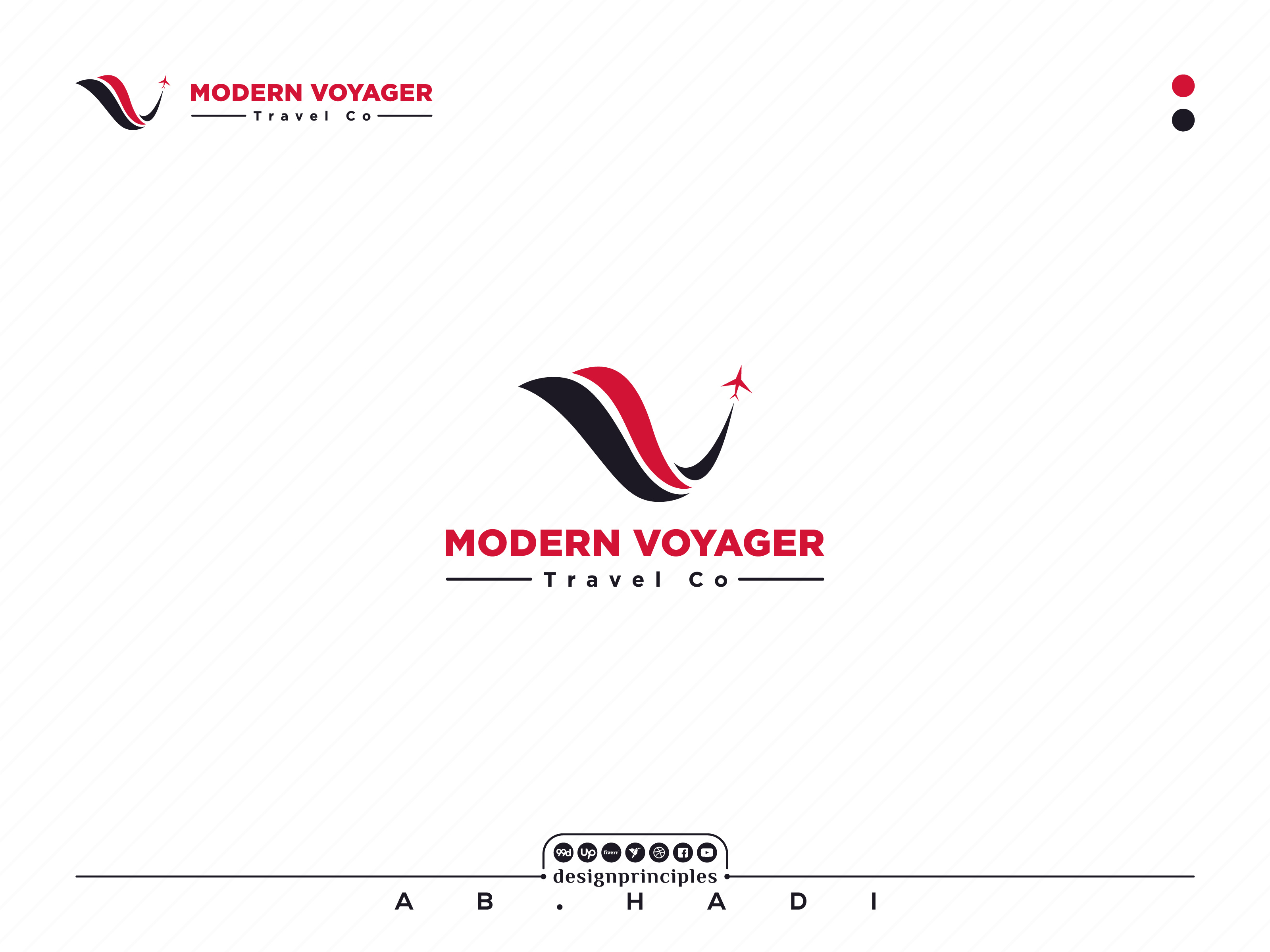 Modern Voyager Travel Co Logo brand brand identity branding company logo different fly guidelines illustration logo logo design modern places tour tourism travel co vector voyager
