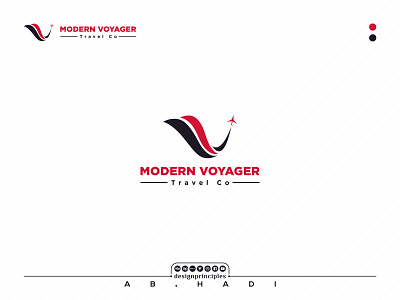 Modern Voyager Travel Co Logo brand brand identity branding company logo different fly guidelines illustration logo logo design modern places tour tourism travel co vector voyager