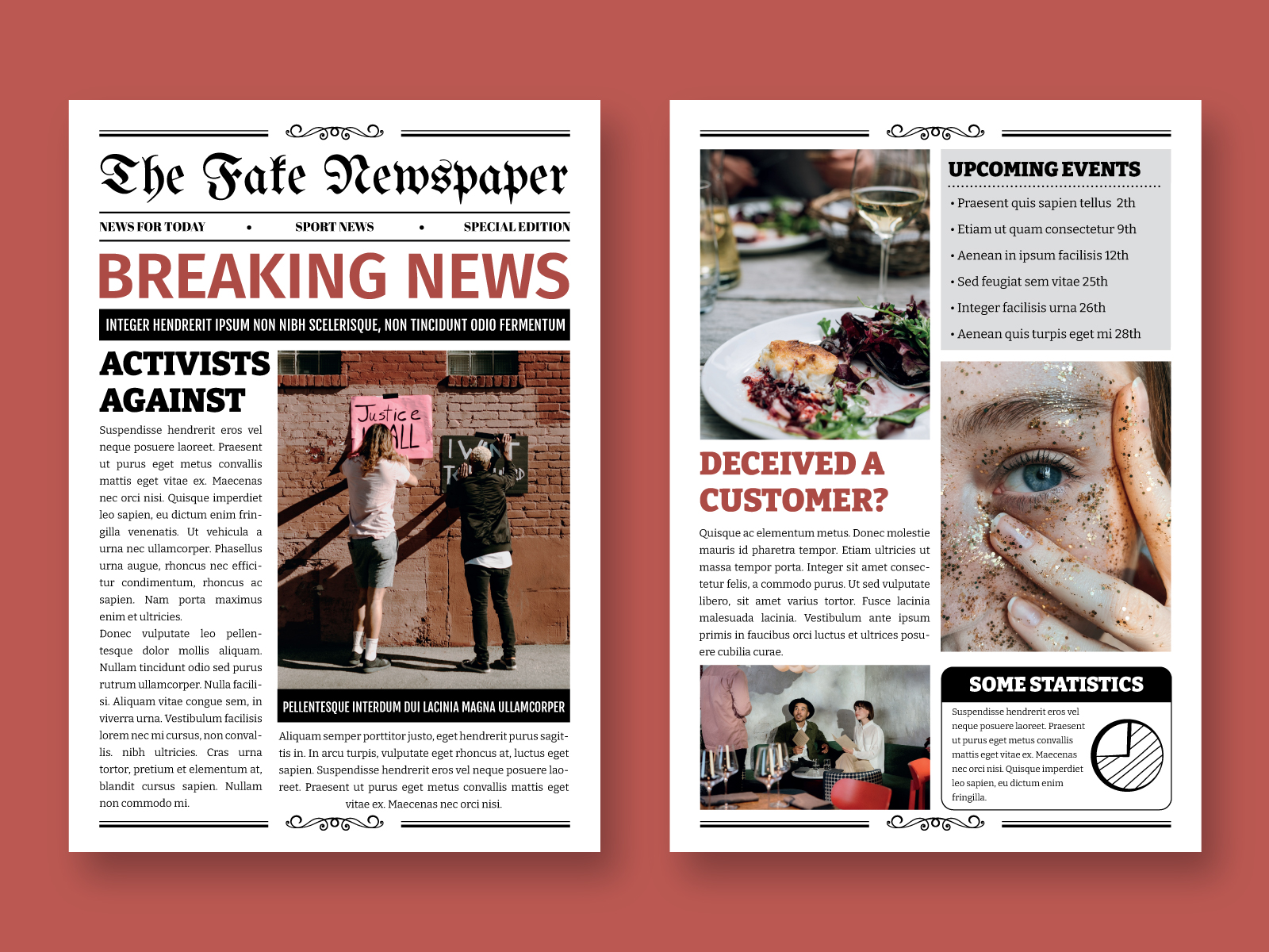 Fake Newspaper Free Google Docs Template By Free Google Docs Templates ...