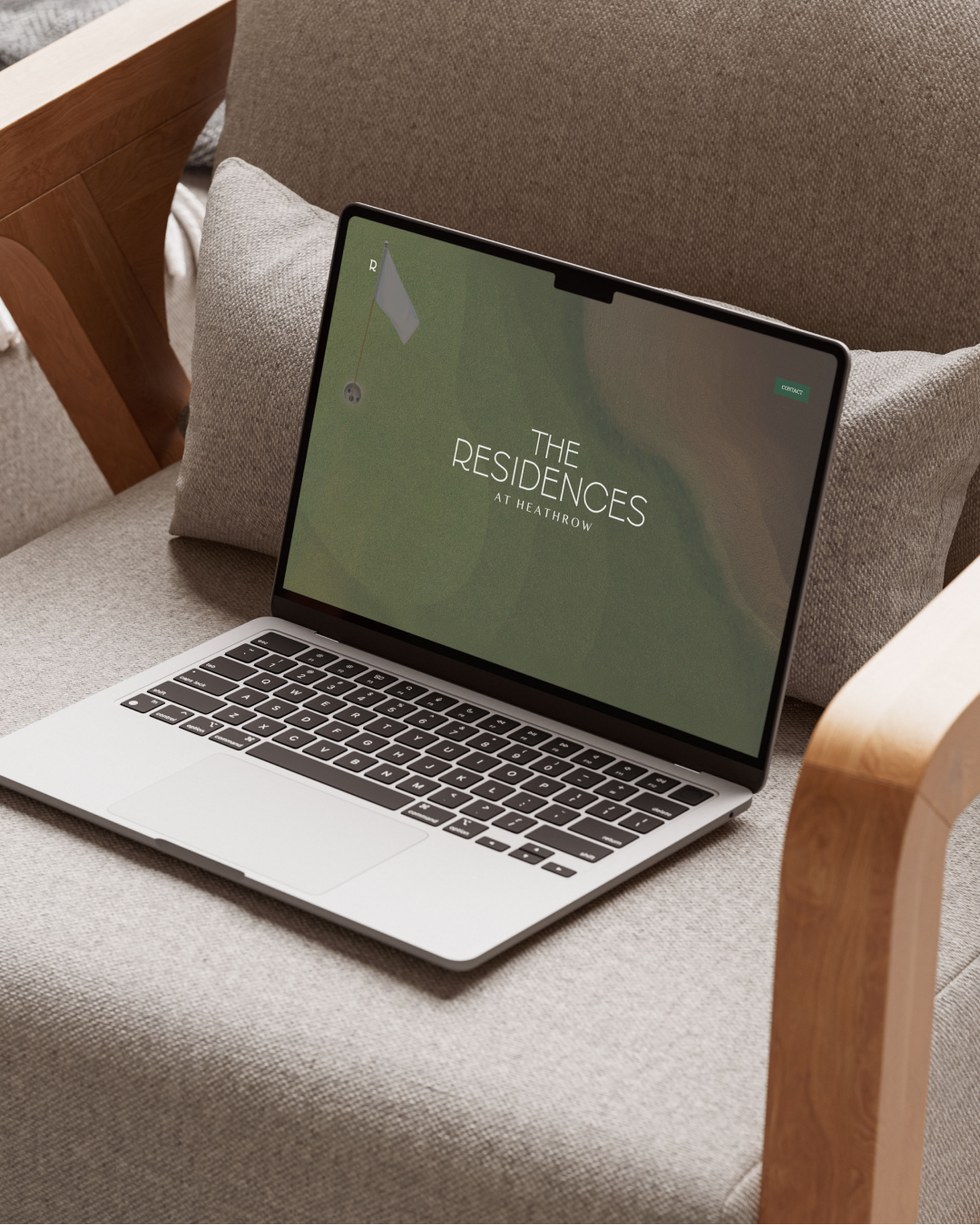 The Residences landing page ui web