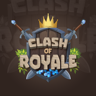 Clash of Royale game graphic design logo