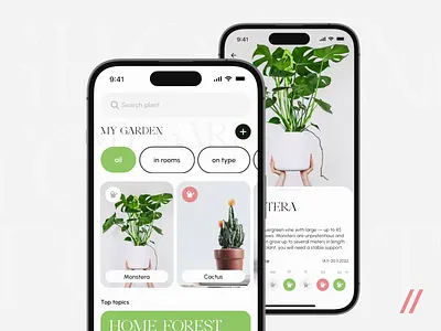 Plant-watering Сalendar Mobile IOS App android animation app app design calendar dashboard design environment ios mobile mobile app motion online plant reminder schedules ui uiux ux watering