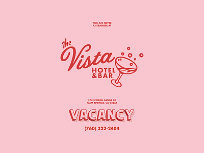 THE VISTA branding design graphic design illustration logo typography