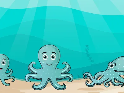 Age of Octopus branding game graphic design vector