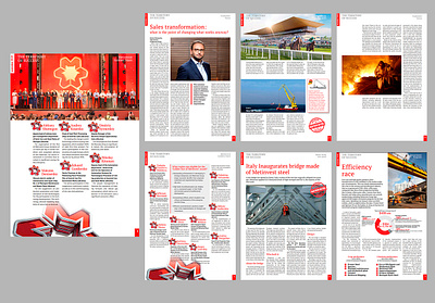 Monthly corporate magazine broshure design electronic magazine graphic design