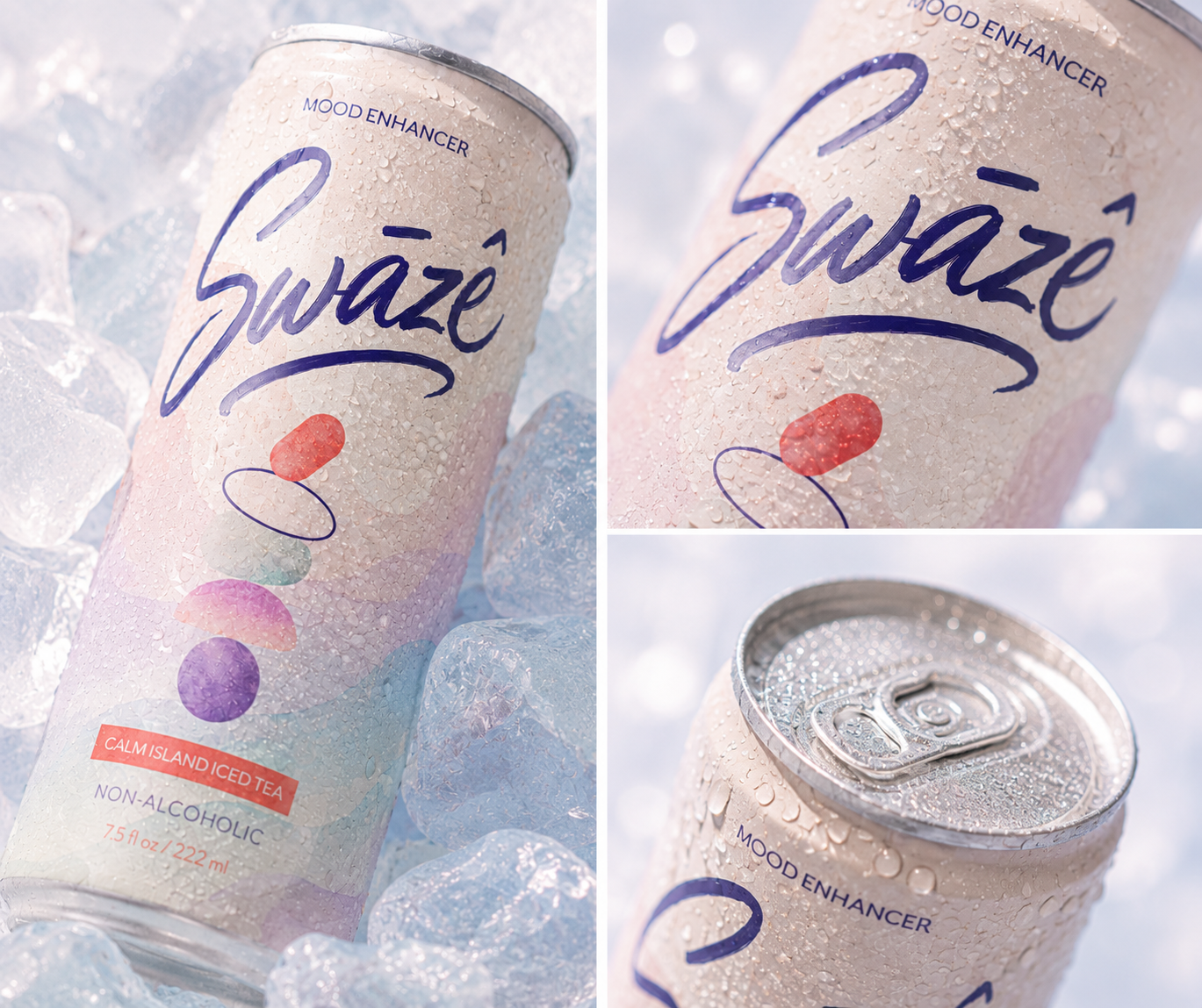 Iced Tea Packaging Design calm can can design graphic design iced label label design packaging tea