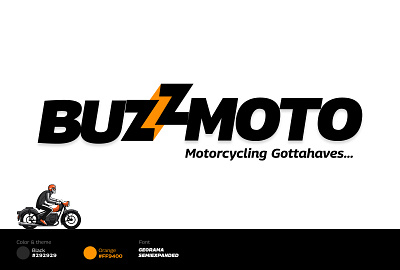 Logo Design - BuzzMoto application bike logo bikkers logo branding color logo how to make logo logo logo design new design simple logo design ux design