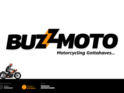 Logo Design - BuzzMoto application bike logo bikkers logo branding color logo how to make logo logo logo design new design simple logo design ux design