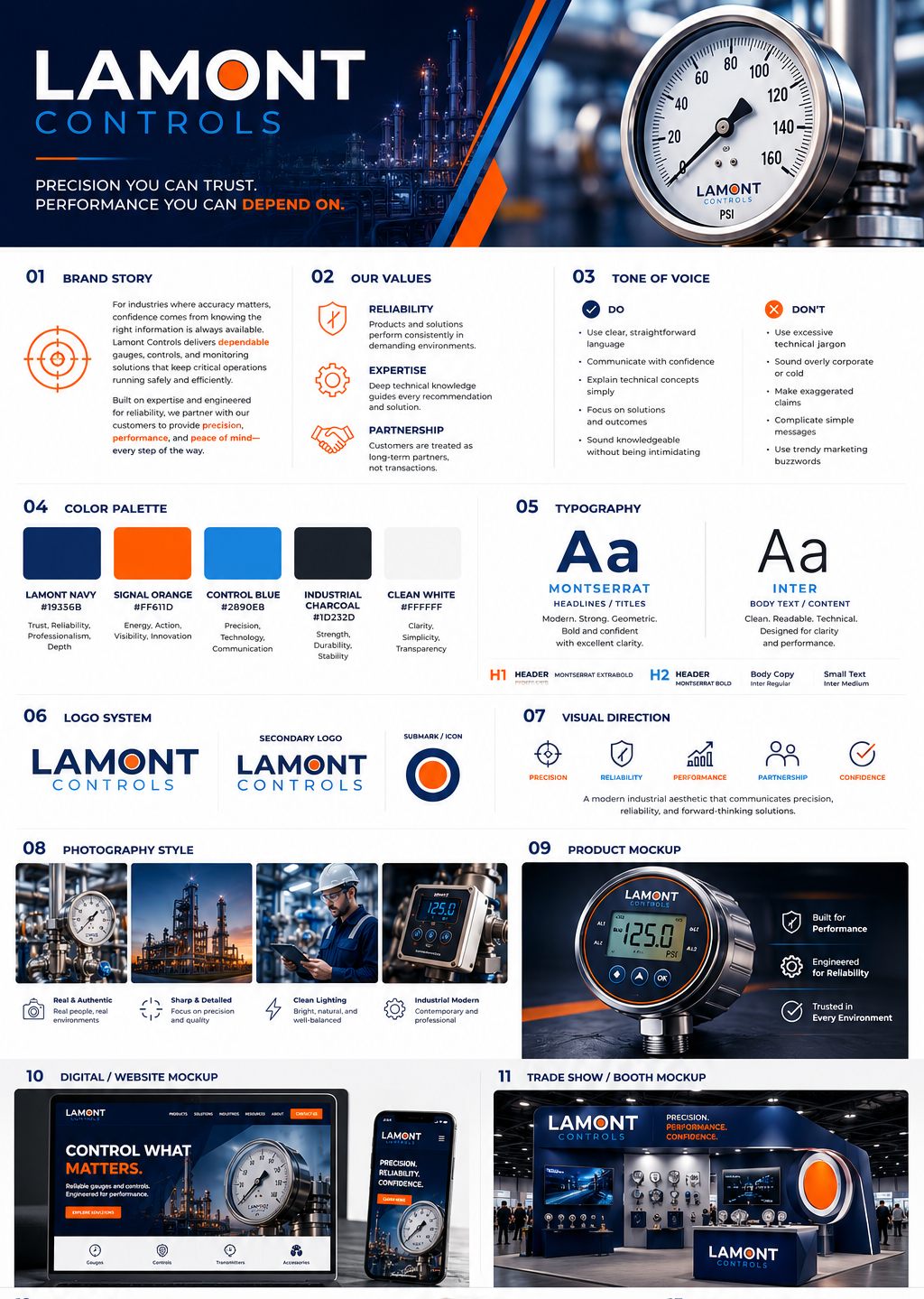Brand Guidlines for Lamont Controls brand guidelines branding cik corporate design corporate identity kit graphic design logo packaging stationary