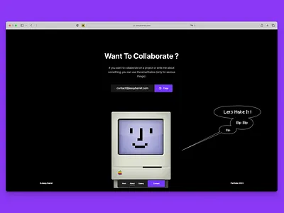 Portfolio 2023 | Collaboration Section collaboration collaboration section concept daily ui dailyui dark design interface minimal modern portfolio section ui ui design uidesign ux web website