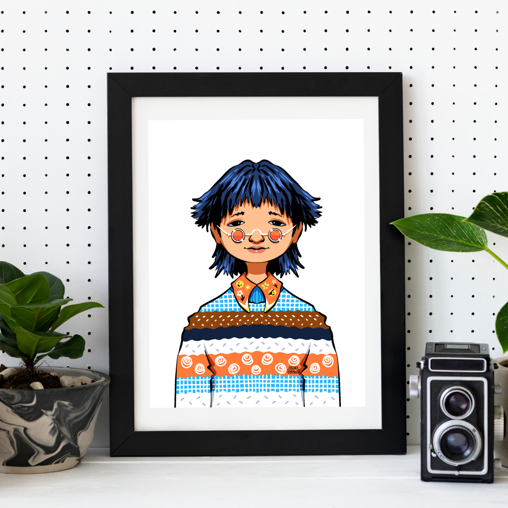 Cool as Color artist blue character design colorful cool design expression graphic design illustration illustrator pattern student sweater