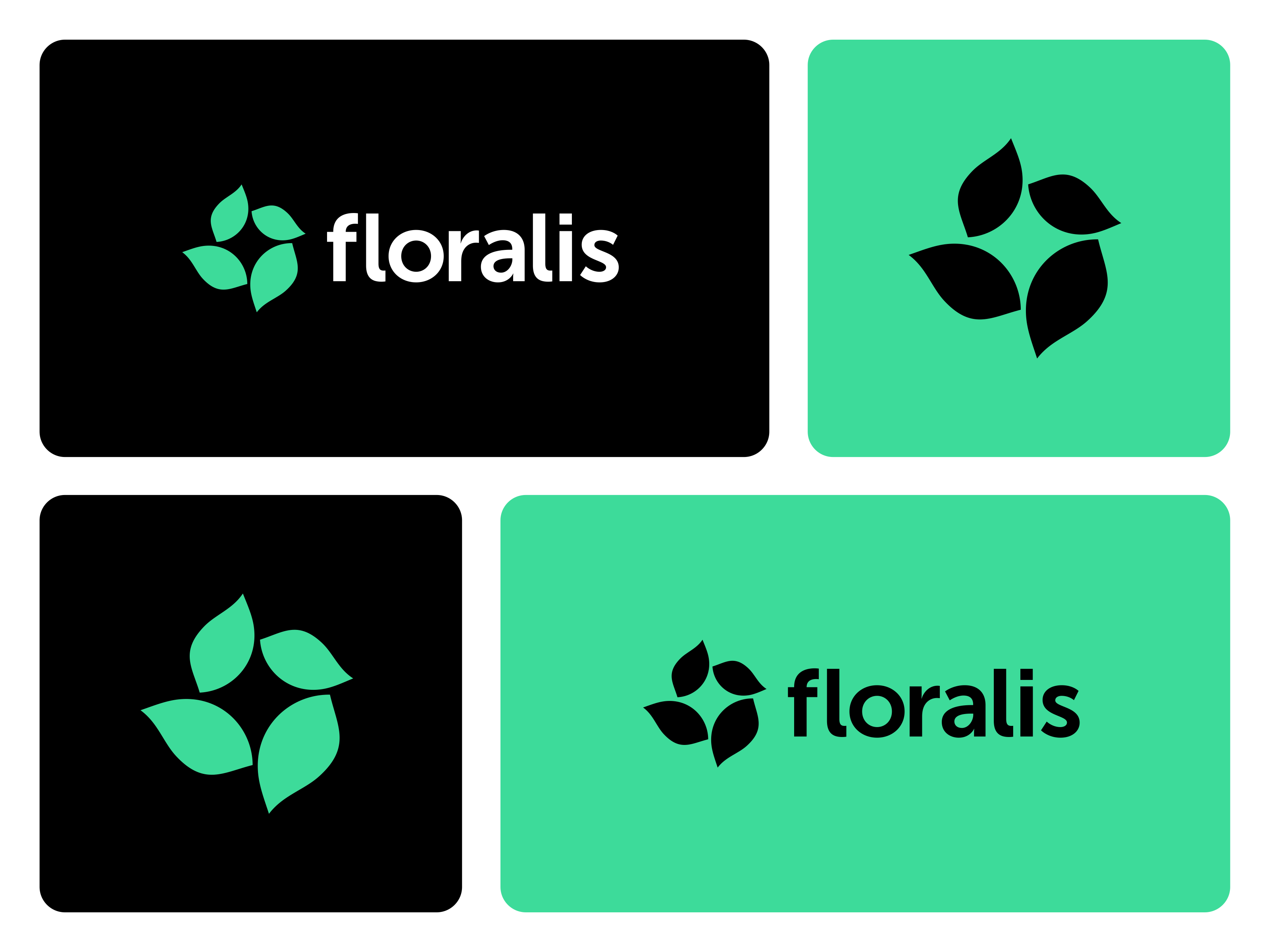 Floralis Logo Design - Leaf, Nature, Star ai artificial intelligence b2b bold brand branding design fresh green icon leaf logo logo design logodesign logotype nature saas simple star symbol
