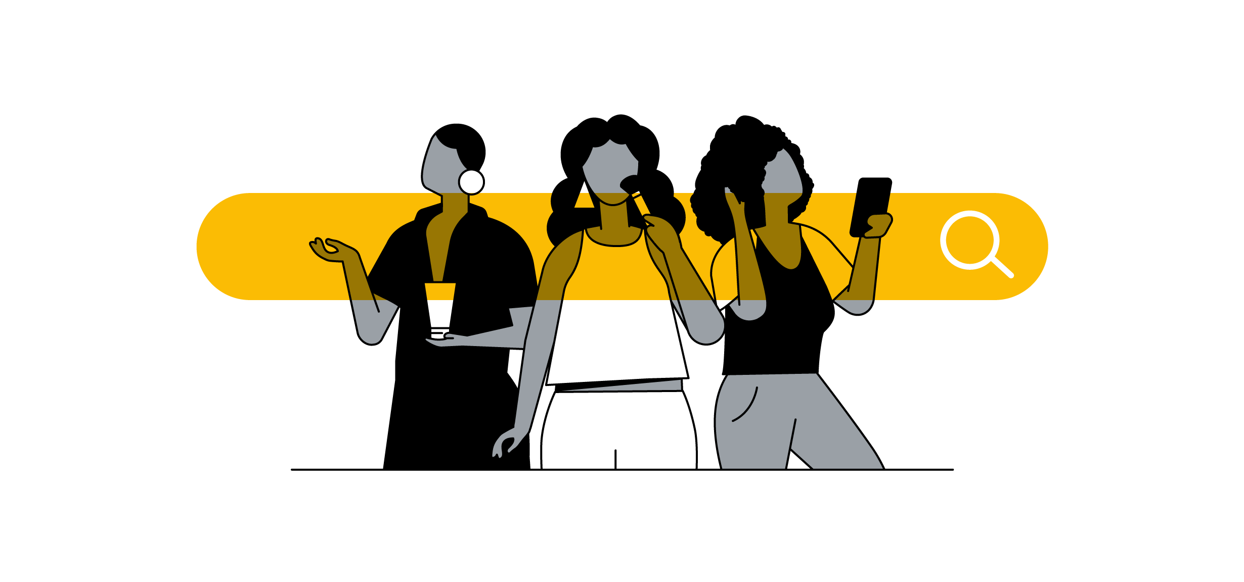 Black Skin black skin branded content character cosmetics data diversity google illustration search skin care thinkwithgoogle
