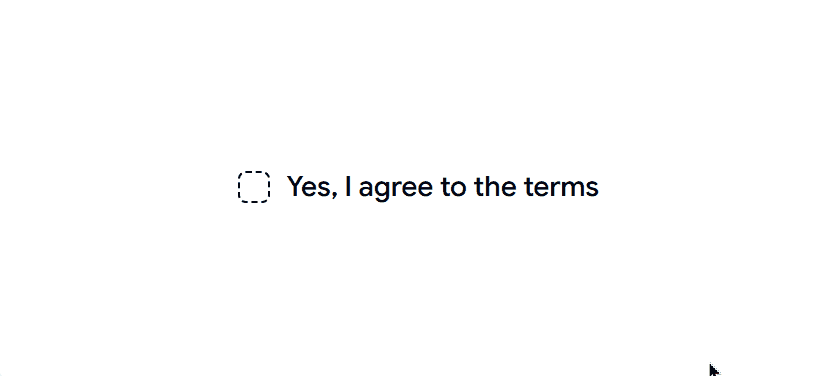Dashed Border Checkbox