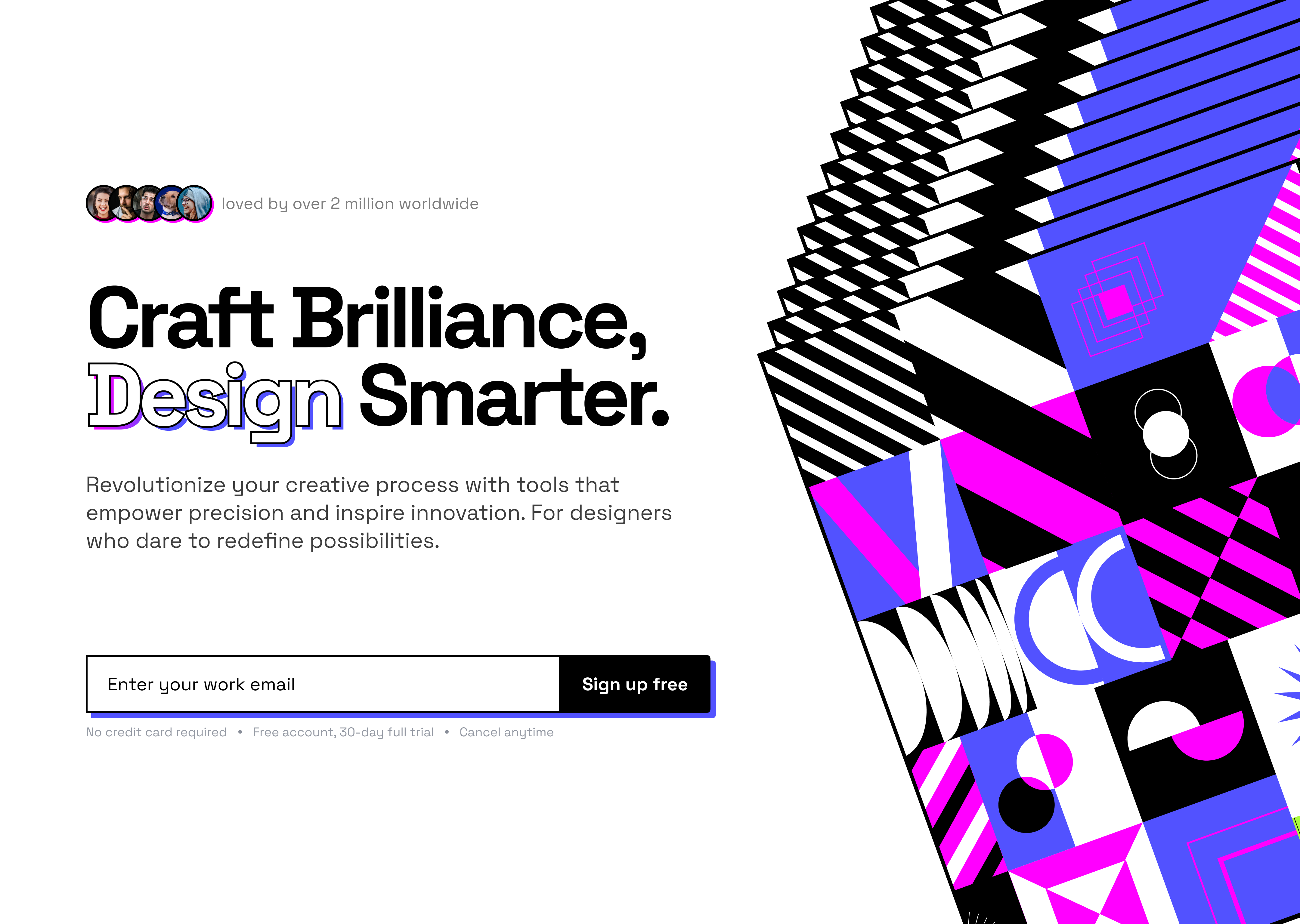 🎨 Craft Brilliance, Design Smarter. ai ai tools branding colorful ui creative website design tool editorial design hero section interface design landing page minimal ui modern ui product design saas startup typography ui design ux design visual design web design