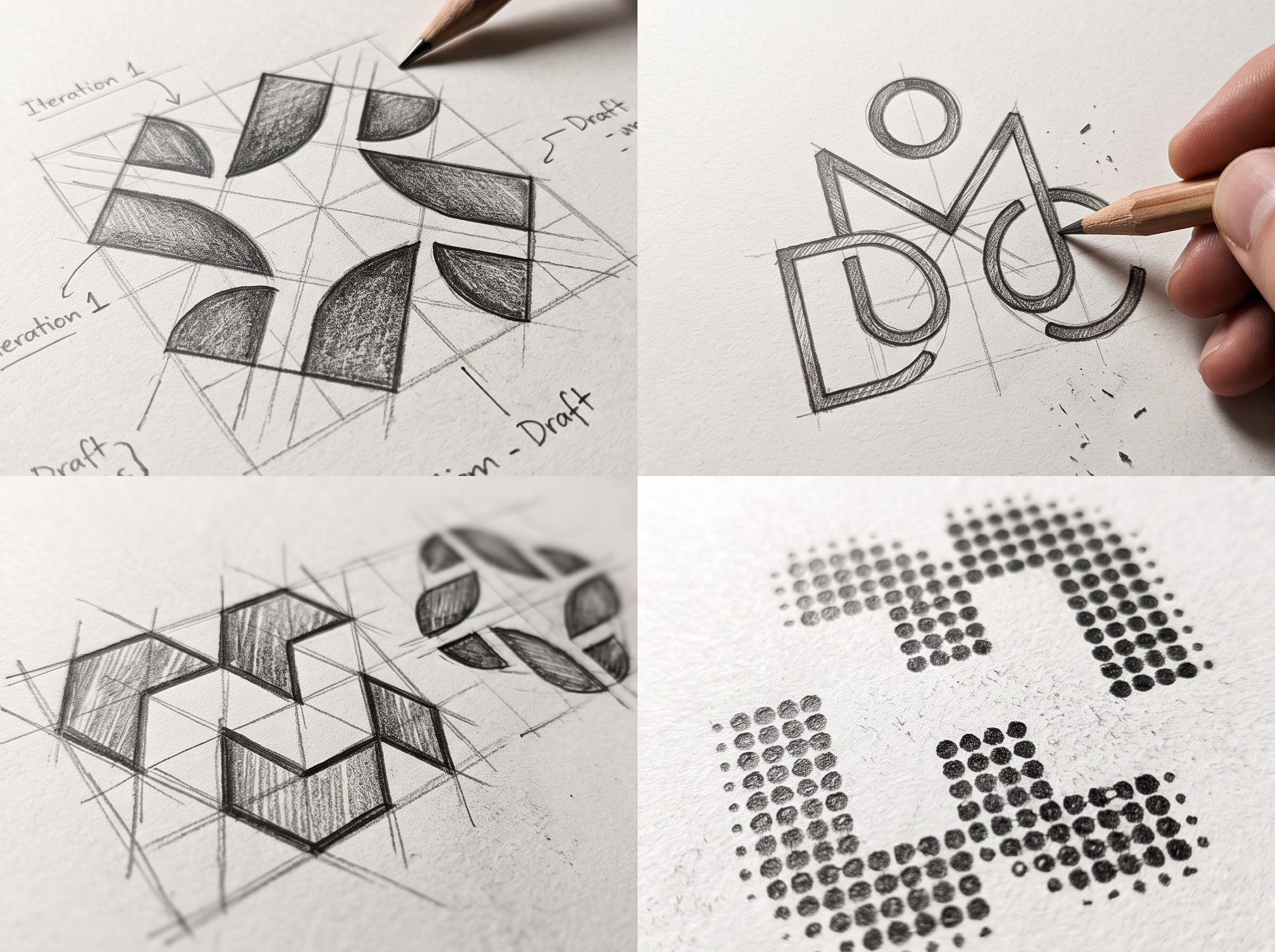 Abstract Logo set b2b branding brand identity branding conceptual art geometric logo graphic design grid system hand sketched identity design logo design logo marks minimalist monogram saas logo sketchbook vector design visual identity
