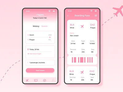 Day 24 of Daily UI challenge boarding pass branding daily 24 dailyui day024 day24 design ui ui024 uidesign ux