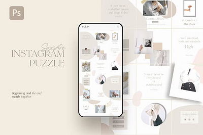 Sophie - Instagram Puzzle Templates