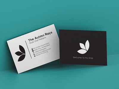 Simple Business Card branding design freelancing graphic design illustration ui vector