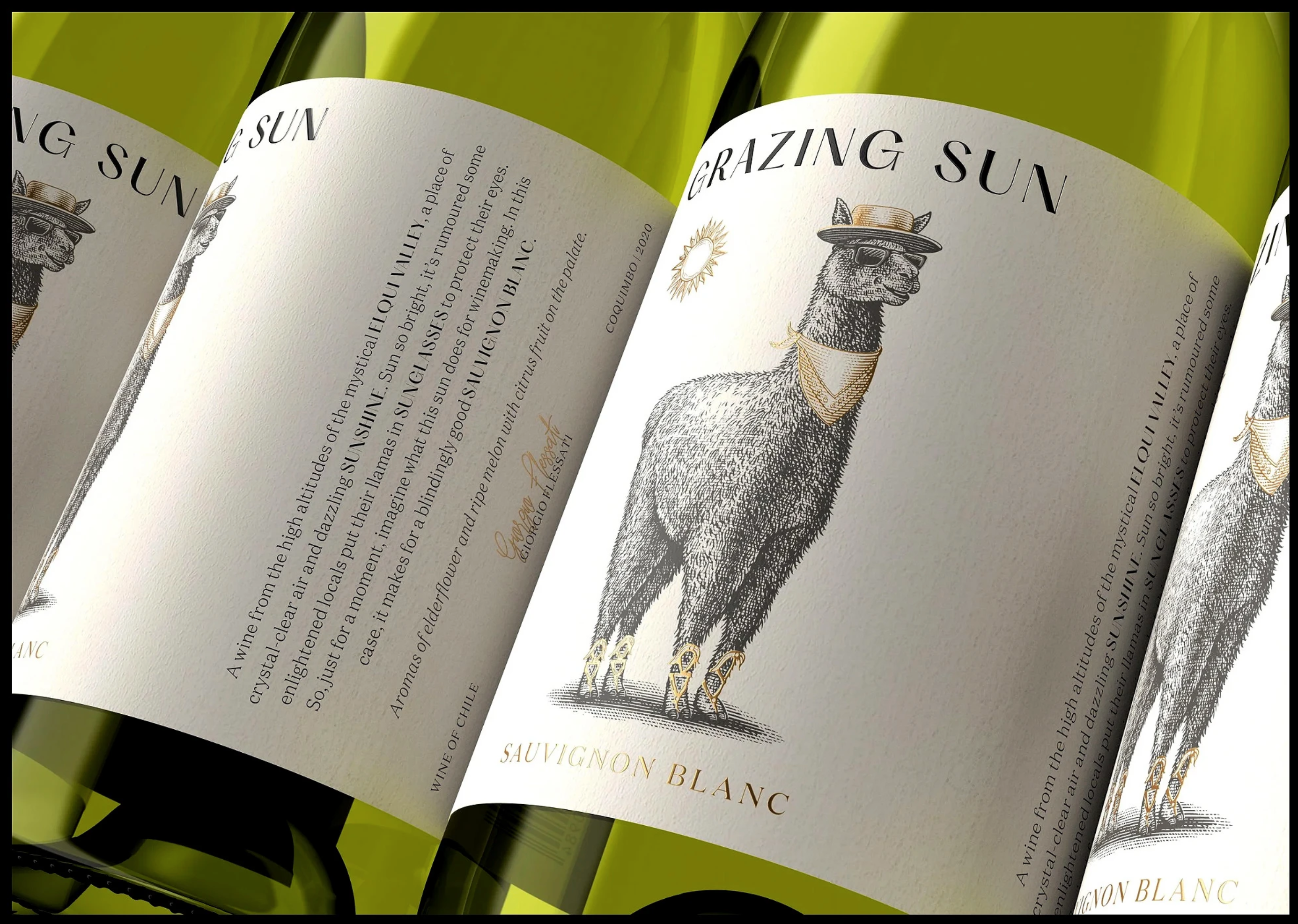 Grazing Sun Brand Mark rendered by Steven Noble animals artwork branding design engraving etching illustration line art packaging pen and ink scratchboard steven noble vintage wine woodcut