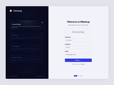Warm-up Login Page design login login page logo product design register signin signup ui user interface ux web design