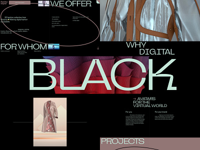 Pushka Digital 3d animation clothes minimal typography web web3 webgl