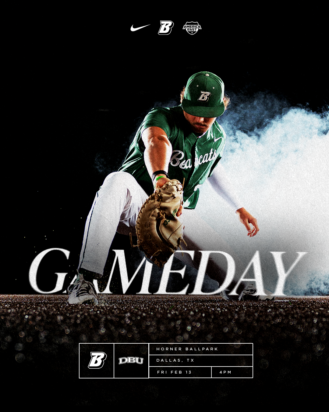 Gameday Graphics - Binghamton Athletics graphic design sports media