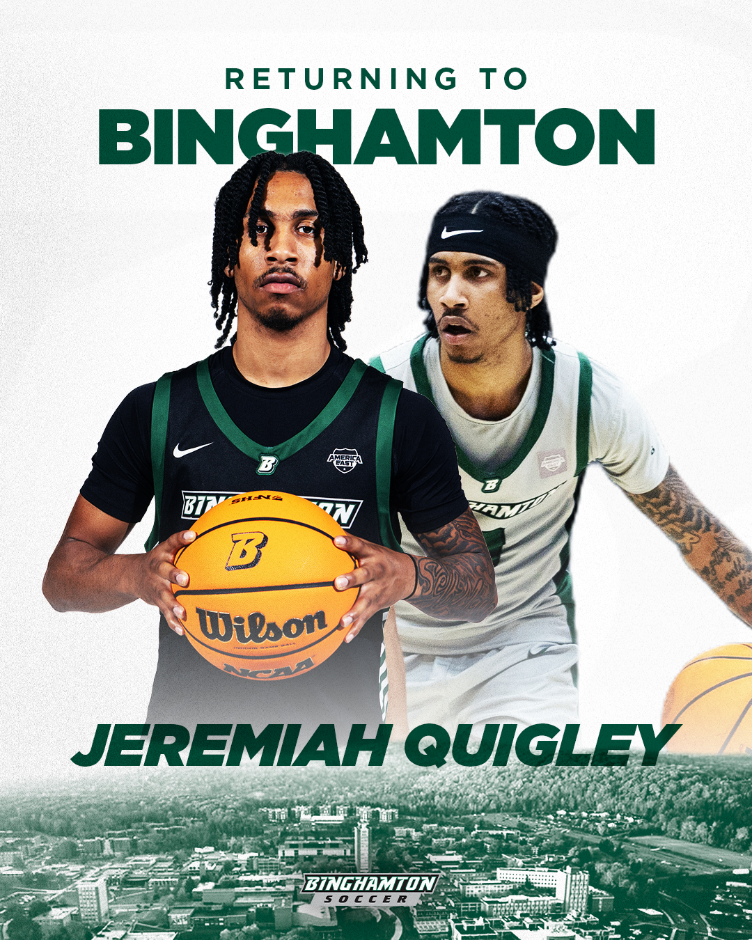 Returning to Binghamton Graphic - Binghamton Athletics design graphic design social media sports media
