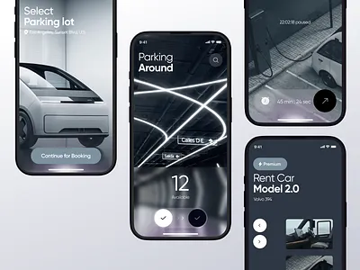 Car Rental - Mobile App Concept booking carapp concept creative design driver gps inspiration interface location map mobile app parking rent tracker transport ui ux