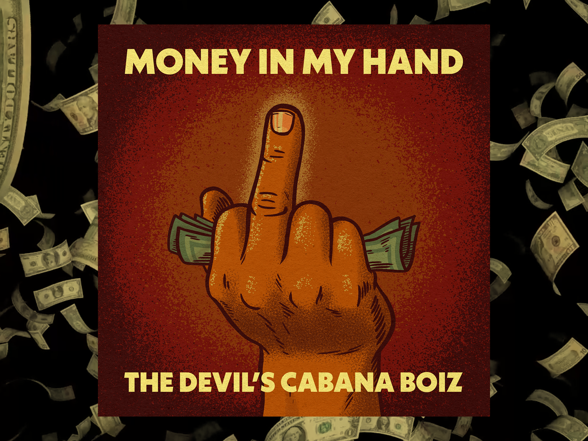 Money in my hand album art branding design digital art digital illustration drawing graphic design illustration music
