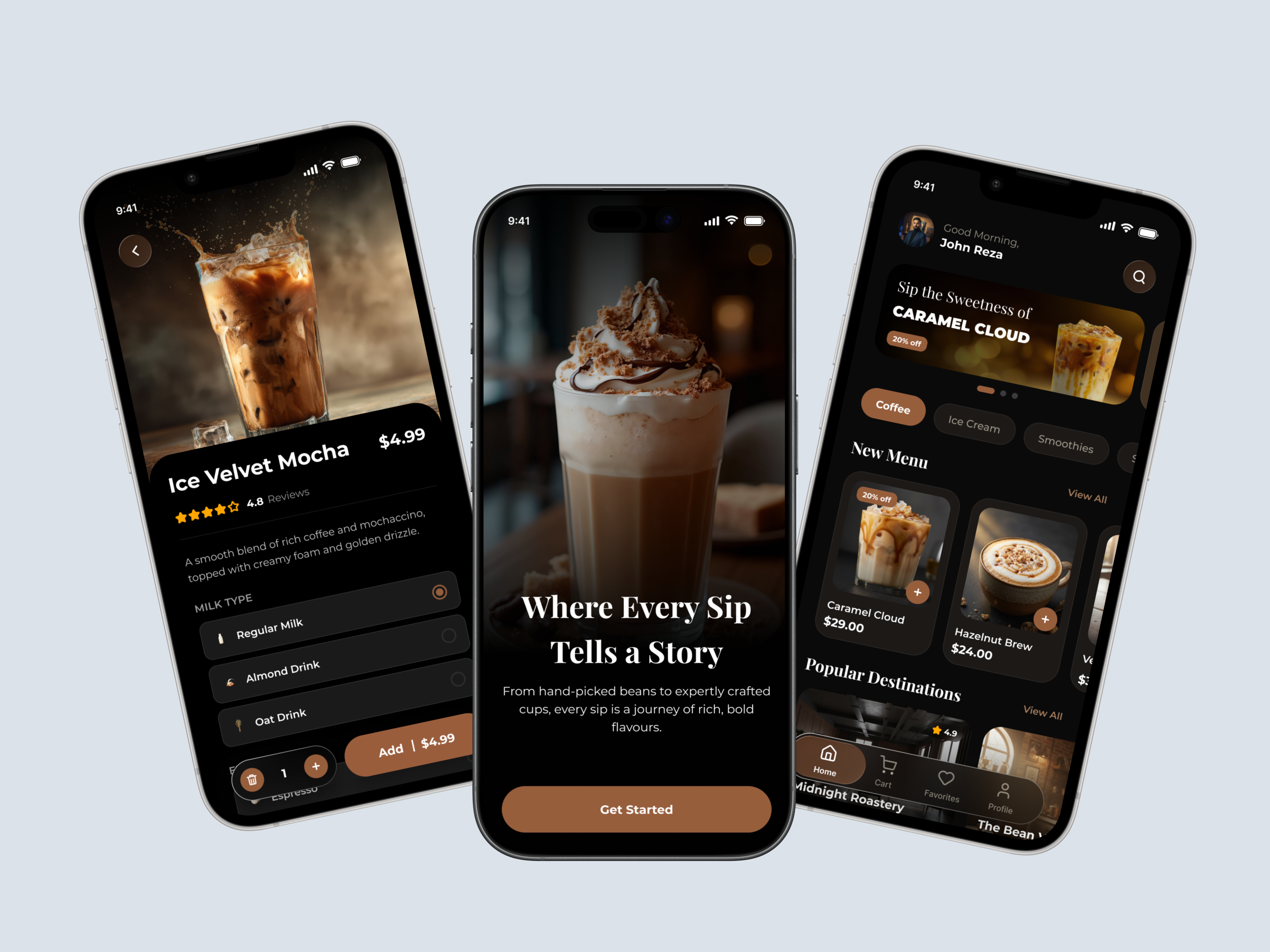 Coffee Shop Mobile App Exploration coffee coffeeshop ui inspiration uidesign uxdesign