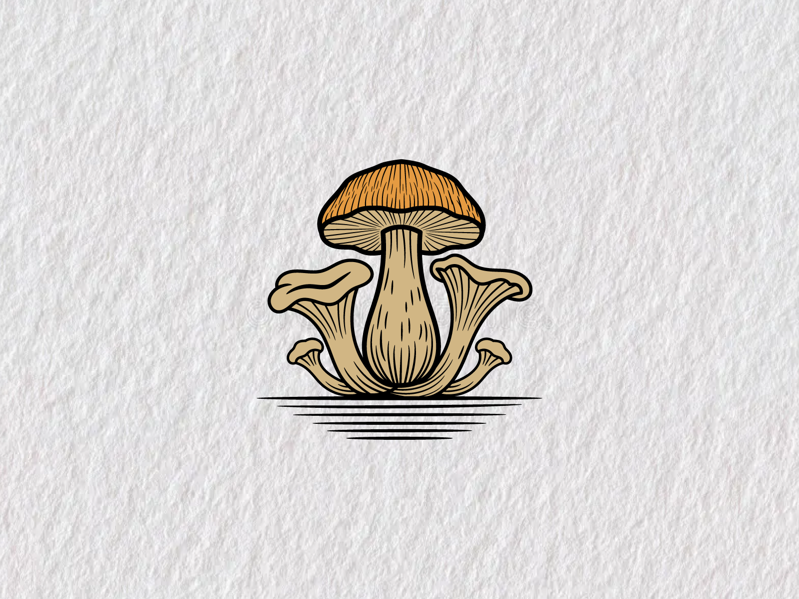 Hand drawn mushroom logo hand drawn mushroom logo mushroom mushroom farm logo mushroom logo