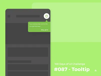 100 Days of UI - Day #087 (Tooltip) 087 adobe xd app app design branding dailyui dailyui 087 dailyui day 87 day 87 design figma graphic design illustration logo tooltip tooltip ui ui ui design ux vector