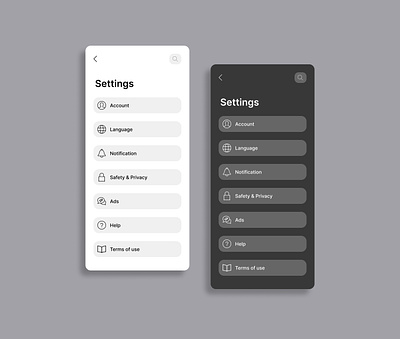Daily UI #007 - Settings app design challenge daily ui 007 daily ui 7 dailyui dailyui 007 dailyui 7 dailyui007 dailyui7 dailyuichallenge settings ui