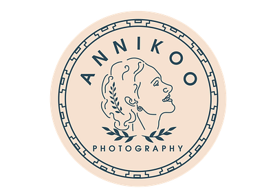 Annikoo Photography Logo branding design email signature emblem logo stamp