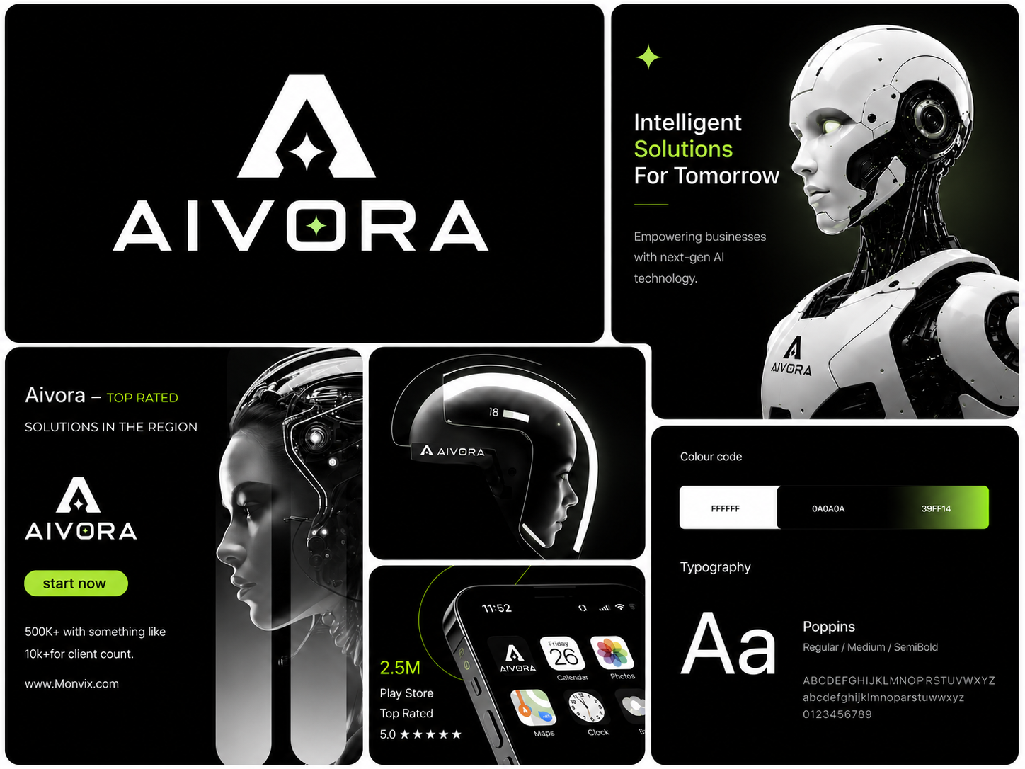 Modern AI Brand Identity | Ready to Sell ai branding chartbot graphic design logo tech visual identity