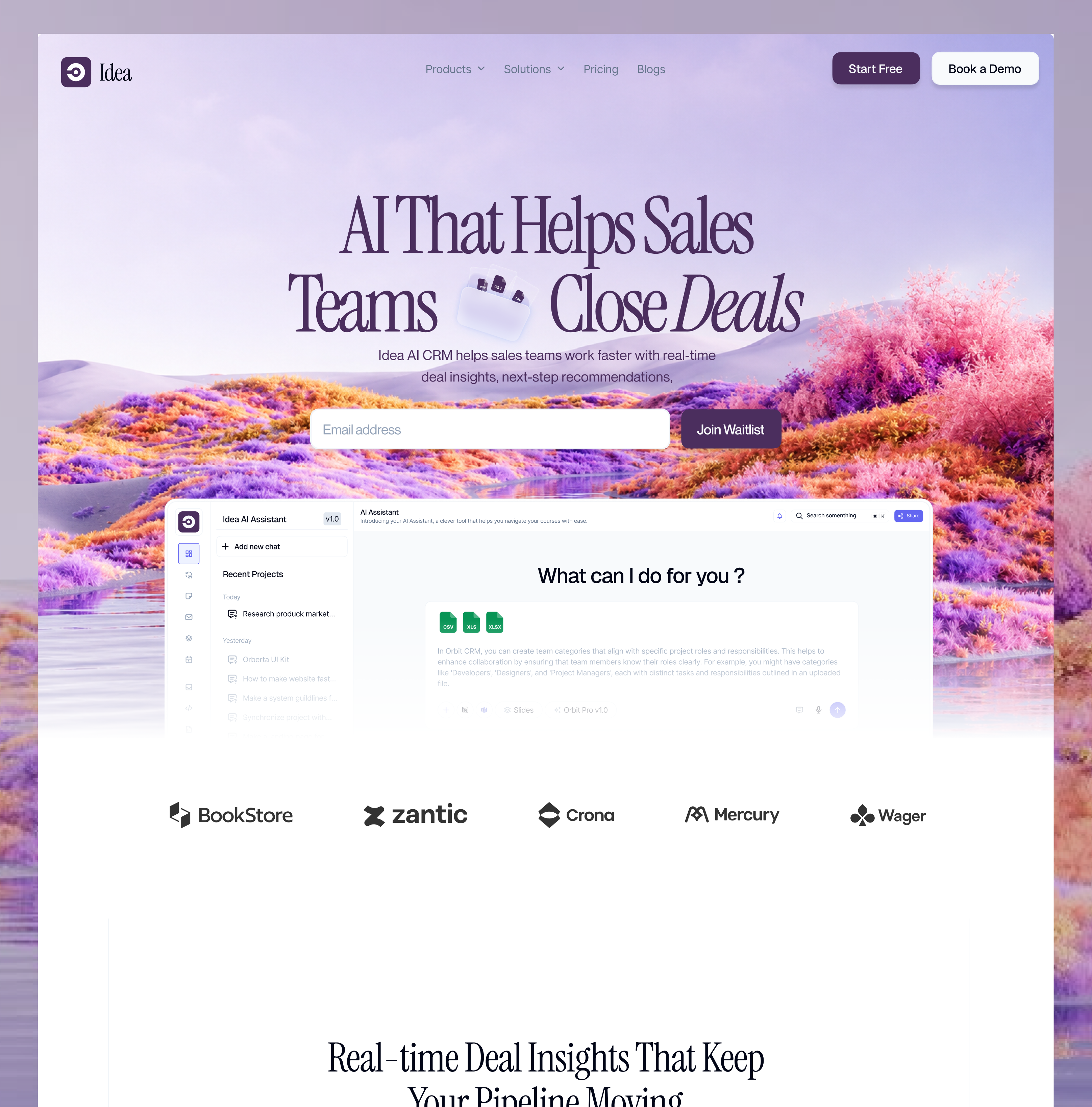 CRM SaaS Landing Page 3d animation branding design figma graphic design illustration motion graphics ui uiux ux web design