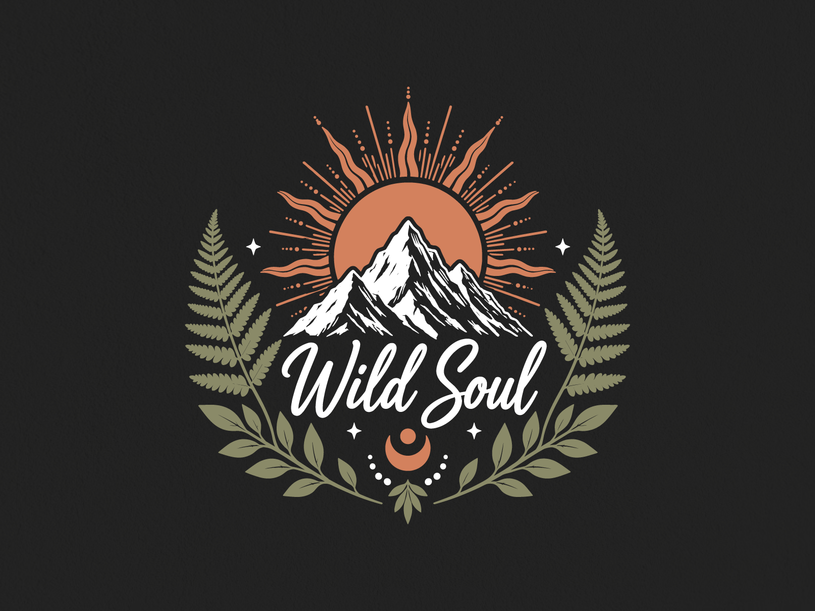 Wild Soul T-shirt Design | Hiking T-shirt Design apparel design boho design branding design graphic design hand lettering illustration lettering logo merch design mountain illustration nature design outdoor illustration print design shirt design t shirt t shirt design typography ui vector illustration