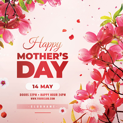 Mothers Day Flyer download envato flower flowers flyer graphic design graphicriver lovely mom mother mothers day photoshop poster psd template