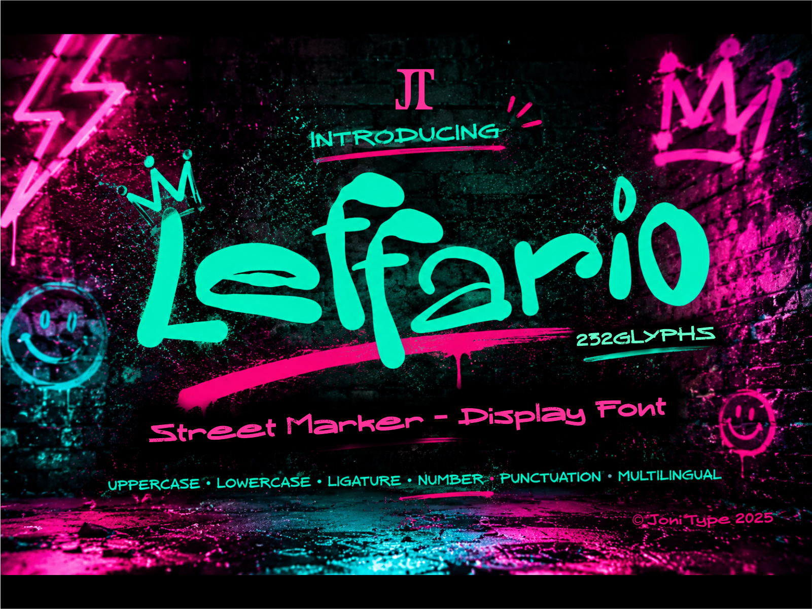Leffario - Street marker display font bold display branding font bubble font candy font display font doodle font edgy font funky font gen z font graffiti font handwritten font hip hop font marker font modern graffiti packaging font playful font poster font street font streetwear font urban font