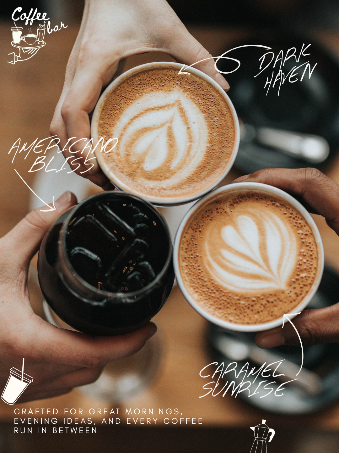 Coffee bar post 2 branding cafe coffee coffee cafe design graphic design illustration logo menu design typography