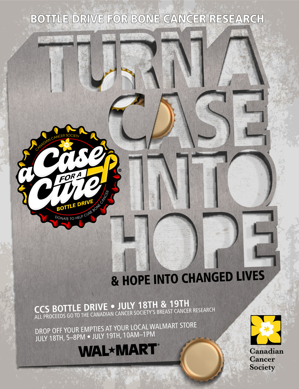 A case for a Cure — Canadian Cancer Society branding design graphic design illustration logo thepoddotme typography vector