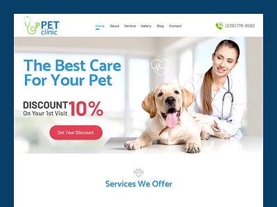 Website Design For The Veterinary Clinic branding design for social media google professional advertising graphic design individual website logo web development webdesign webmastersdesktop website design