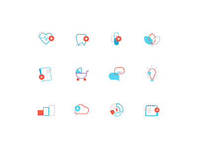 Icons set concept design graphic design icons shapes