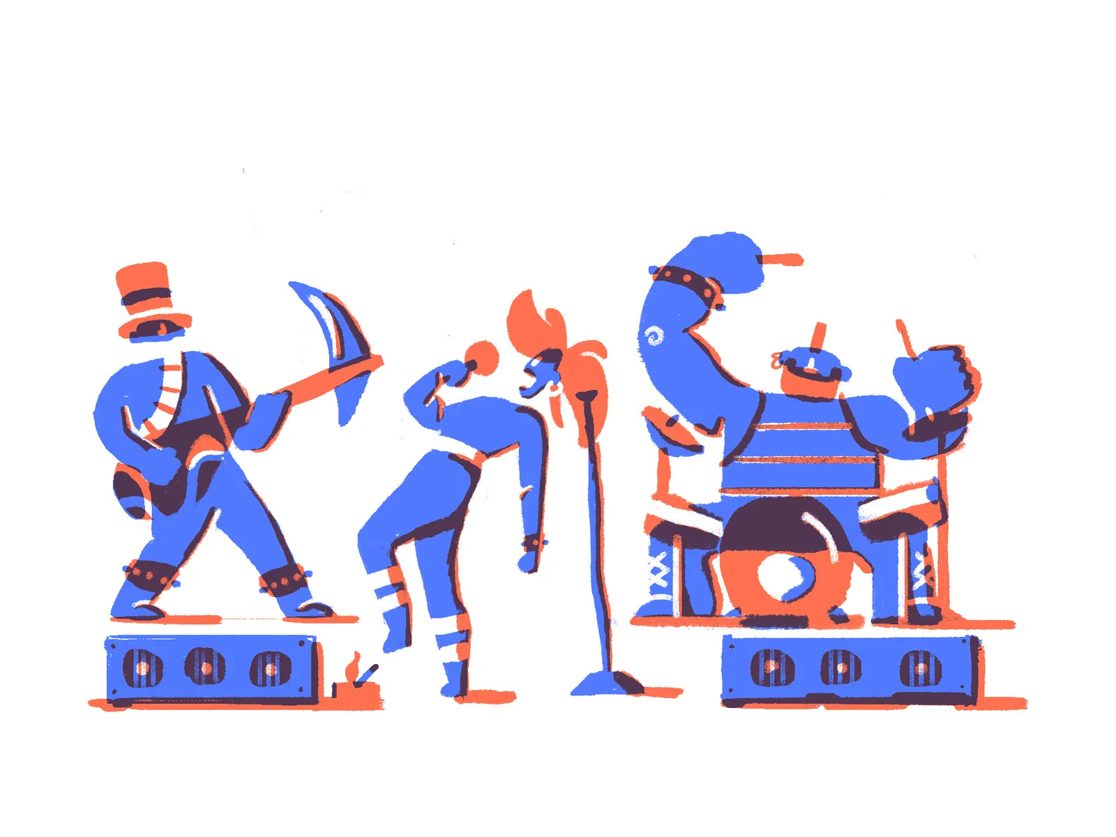 The Band Illustration