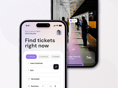 Train traveling app — AR experience app ar design figma graphic design interface mobile mobile app mockup modern train ui uiux user experience user interface ux
