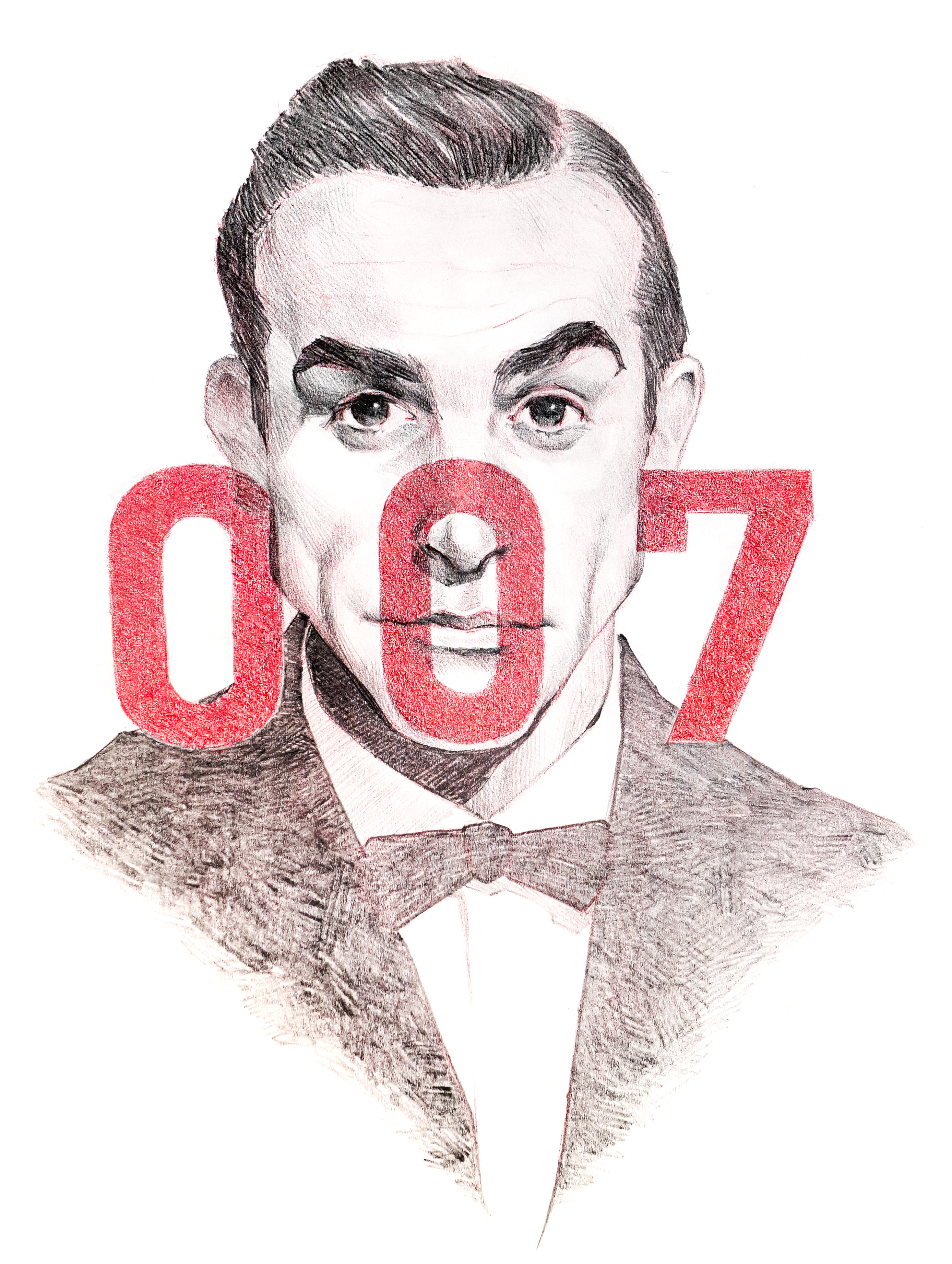 Face and Fiction actor actress illustration paper pencil portrait sketch